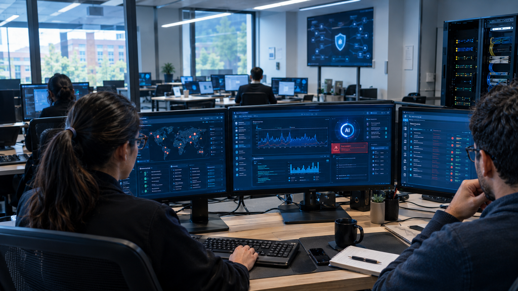 AI EdTech cybersecurity monitoring abnormal activity in an educational network