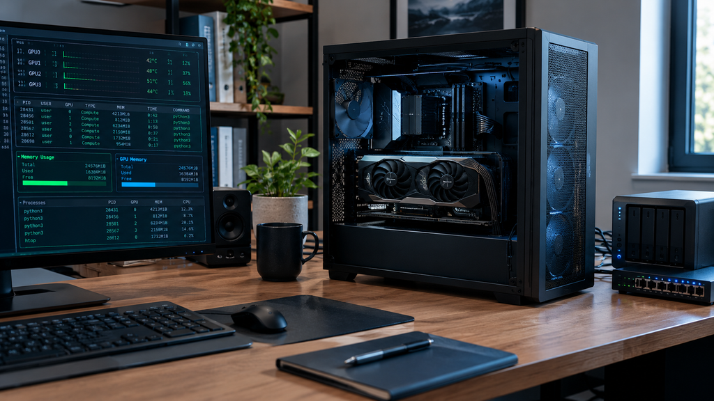 GPU workstation for a decentralized AI node
